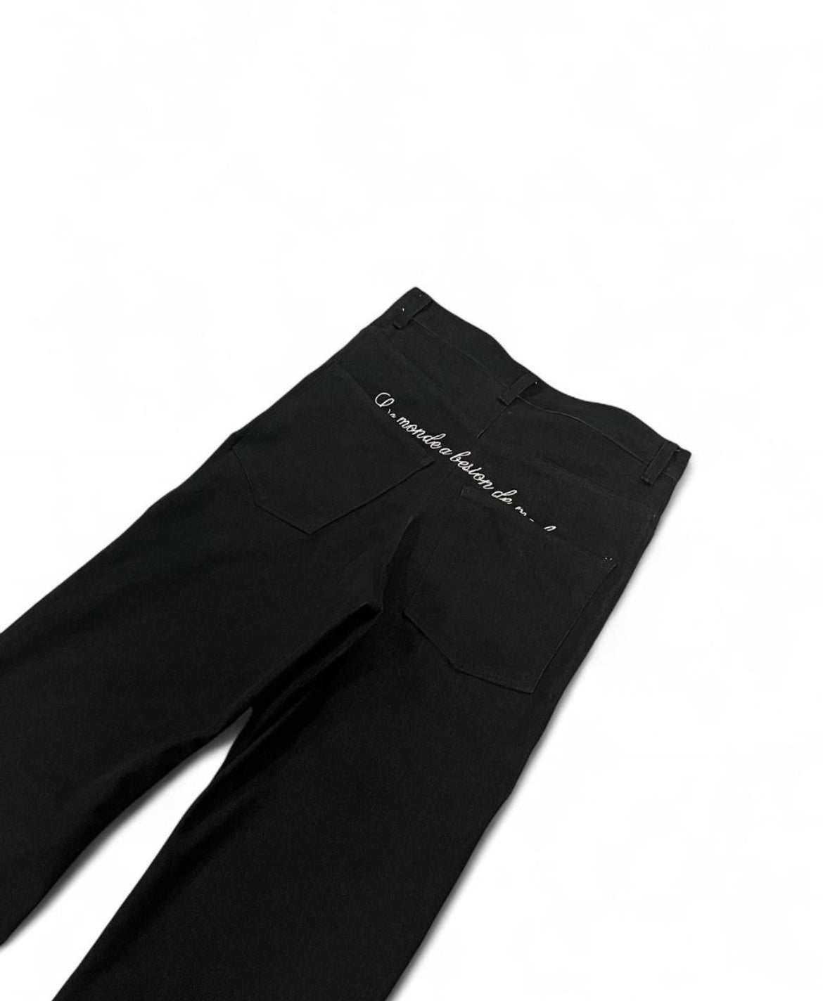 LOST TAPE FLARED JEANS